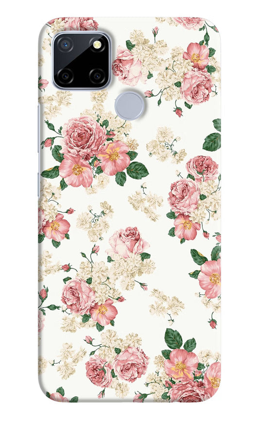 Flowers Realme C12/Narzo 20 Hard Case Back Cover by Casekaro