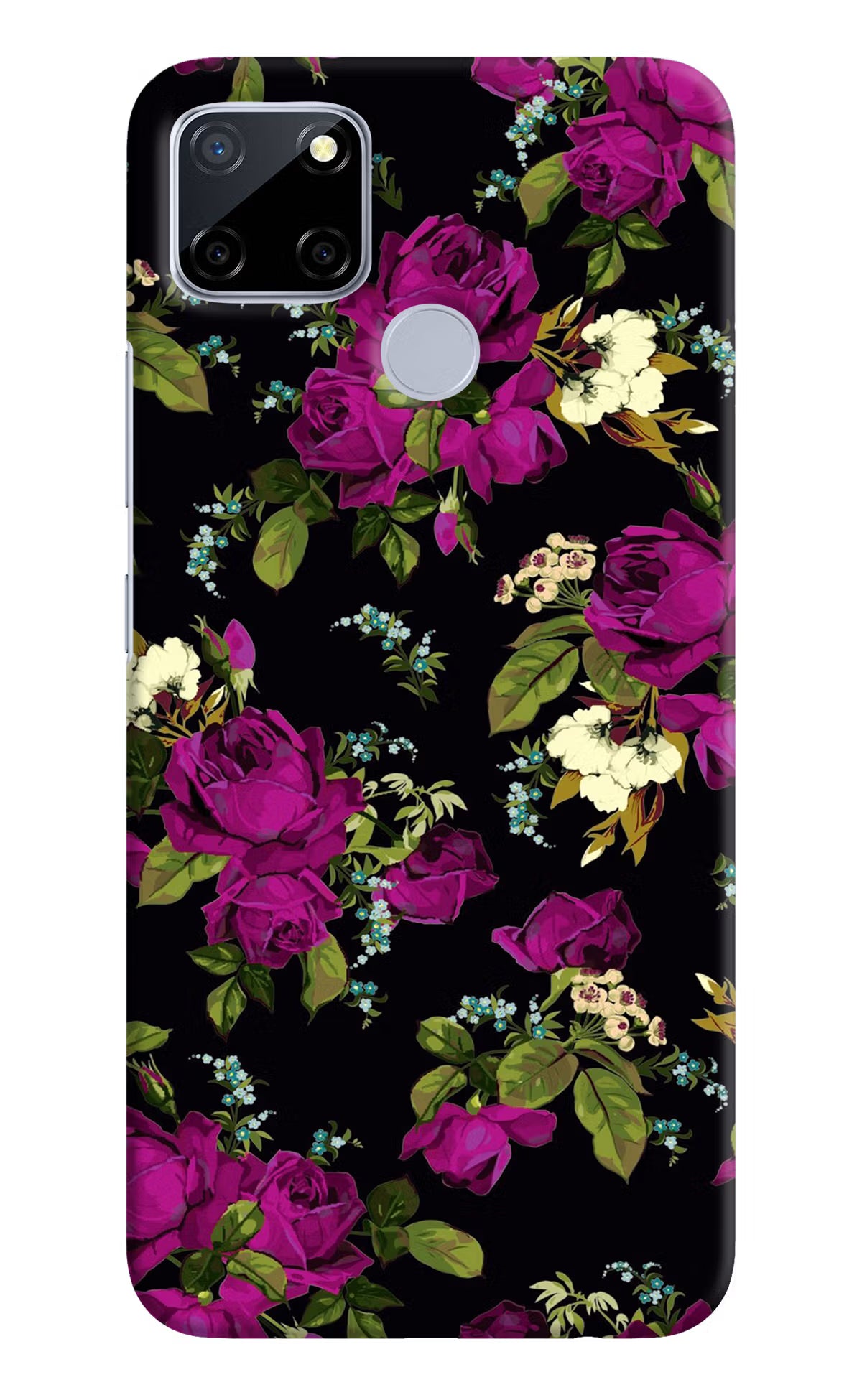 Flowers Realme C12/Narzo 20 Hard Case Back Cover by Casekaro