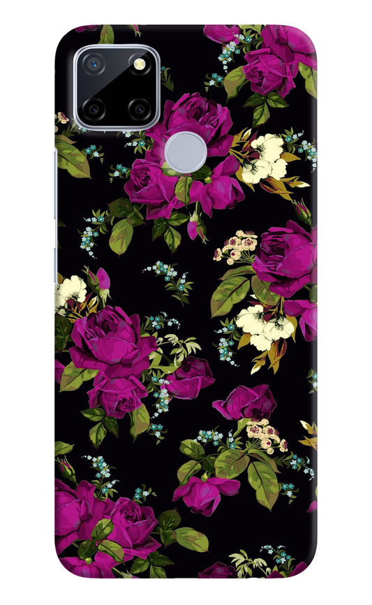 Flowers Realme C12/Narzo 20 Hard Case Back Cover by Casekaro