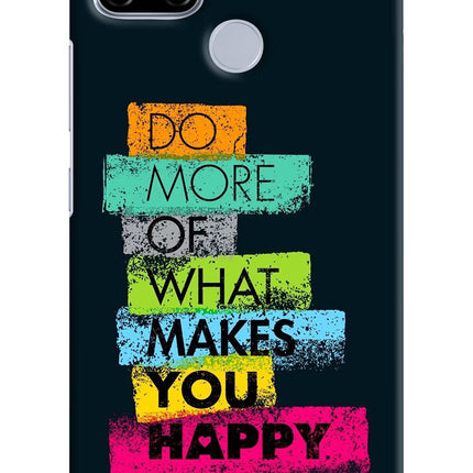 Do More Of What Makes You Happy Realme C12/Narzo 20 Hard Case Back Cover by Casekaro