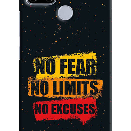 No Fear No Limits No Excuse Realme C12/Narzo 20 Hard Case Back Cover by Casekaro