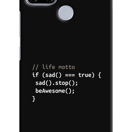 Life Motto Code Realme C12/Narzo 20 Hard Case Back Cover by Casekaro