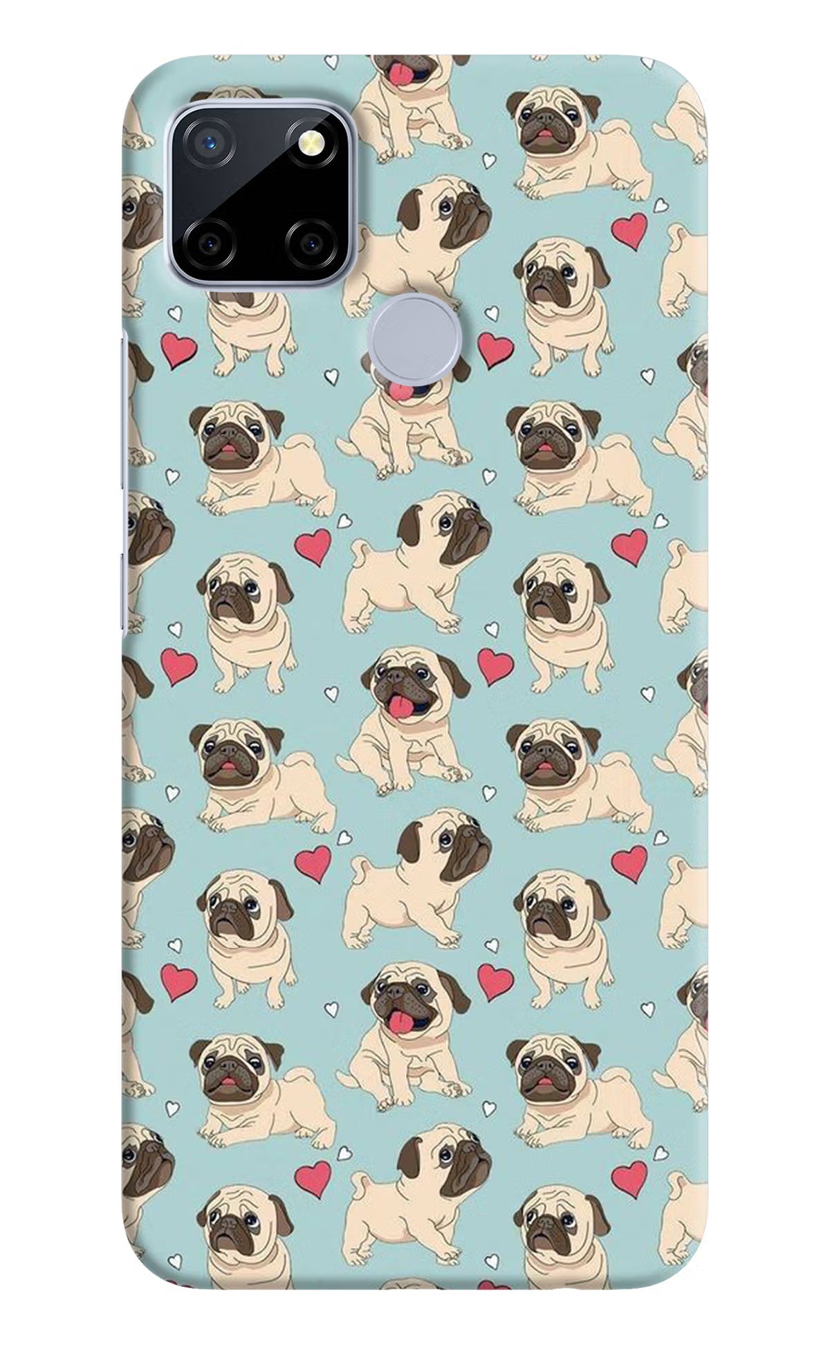 Pug Dog Realme C12/Narzo 20 Hard Case Back Cover by Casekaro