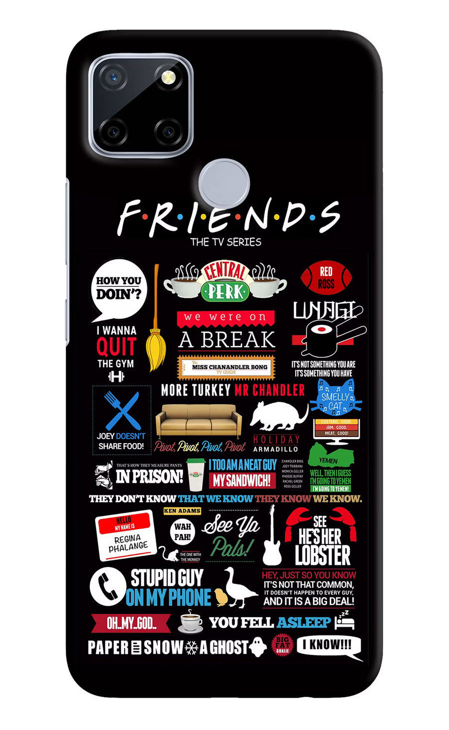 FRIENDS Realme C12/Narzo 20 Back Cover, Hard case
