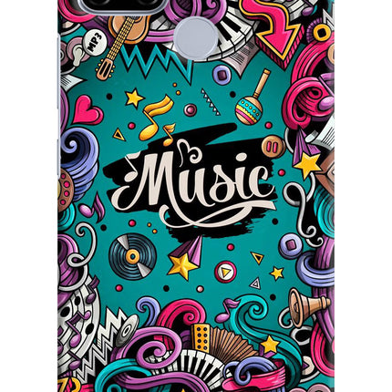 Music Graffiti Realme C12/Narzo 20 Hard Case Back Cover by Casekaro