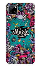Music Graffiti Realme C12/Narzo 20 Hard Case Back Cover by Casekaro