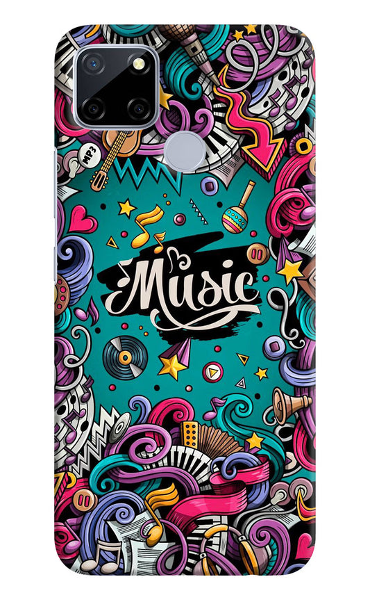 Music Graffiti Realme C12/Narzo 20 Hard Case Back Cover by Casekaro