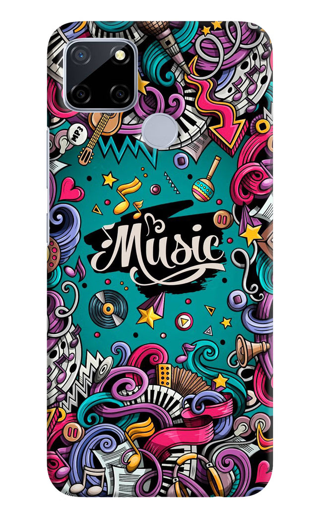 Music Graffiti Realme C12/Narzo 20 Hard Case Back Cover by Casekaro