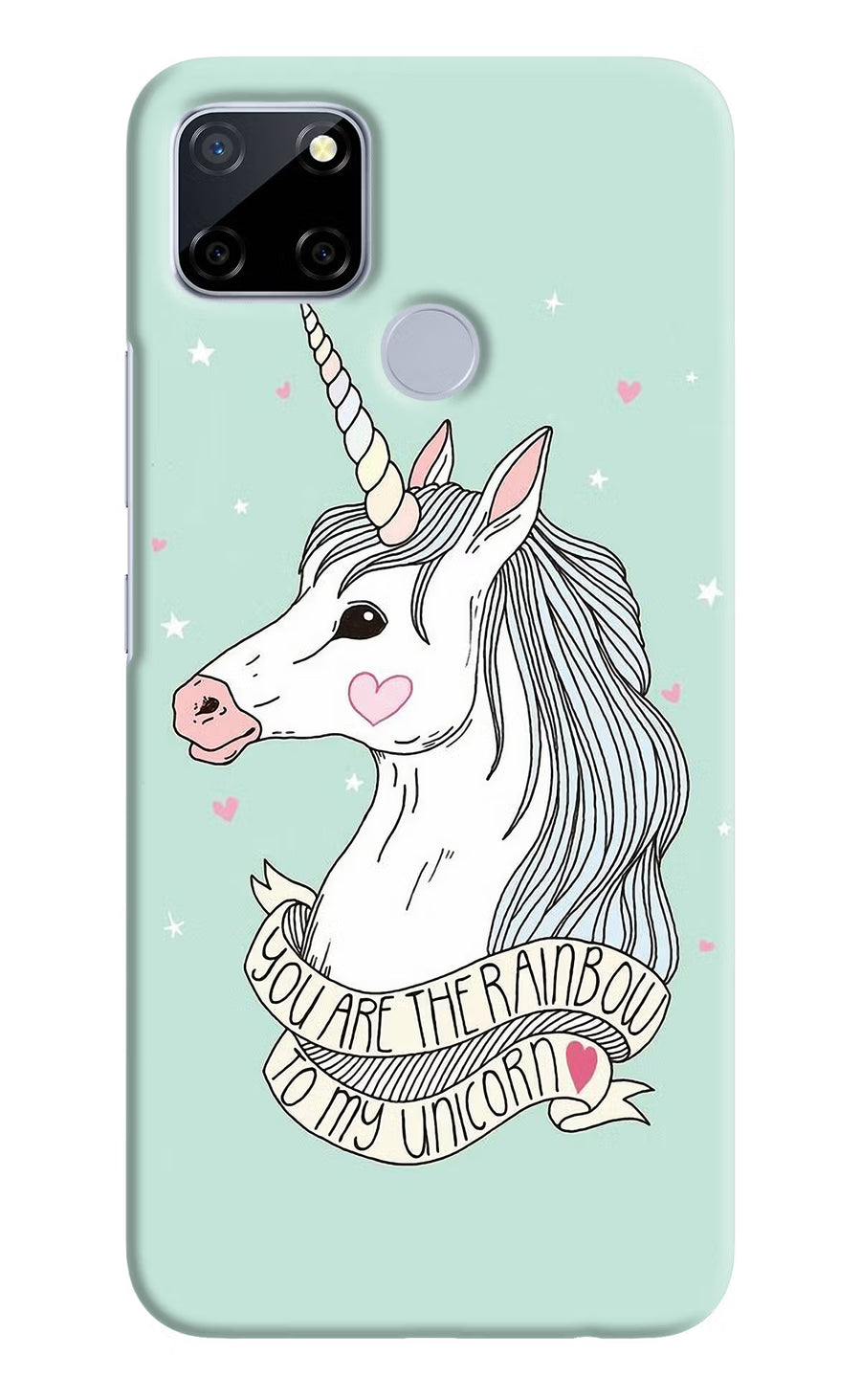 Unicorn Wallpaper Realme C12/Narzo 20 Back Cover, Hard case