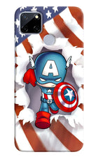 Captain America Realme C12/Narzo 20 Hard Case Back Cover by Casekaro