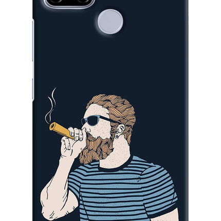 Smoking Realme C12/Narzo 20 Hard Case Back Cover by Casekaro