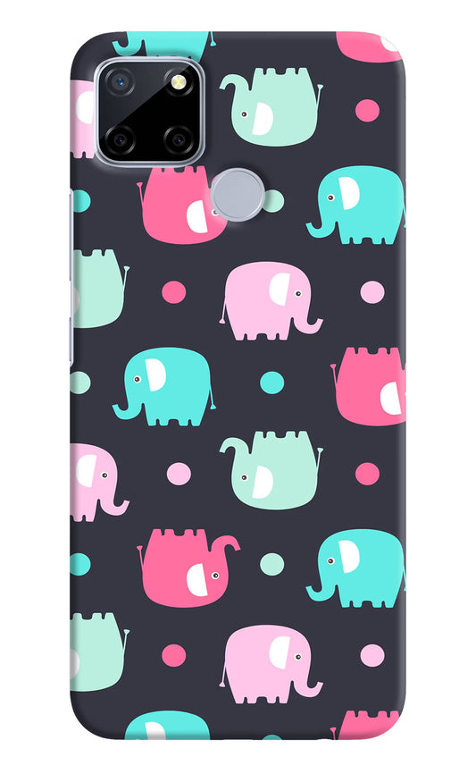 Elephants Realme C12/Narzo 20 Hard Case Back Cover by Casekaro
