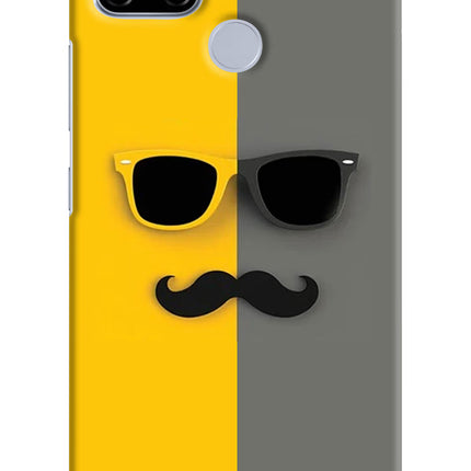 Sunglasses with Mustache Realme C12/Narzo 20 Hard Case Back Cover by Casekaro