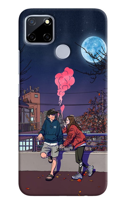 Chilling Couple Realme C12/Narzo 20 Hard Case Back Cover by Casekaro