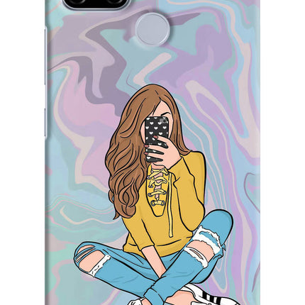 Selfie Girl Realme C12/Narzo 20 Hard Case Back Cover by Casekaro