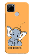 High On Music Realme C12/Narzo 20 Hard Case Back Cover by Casekaro