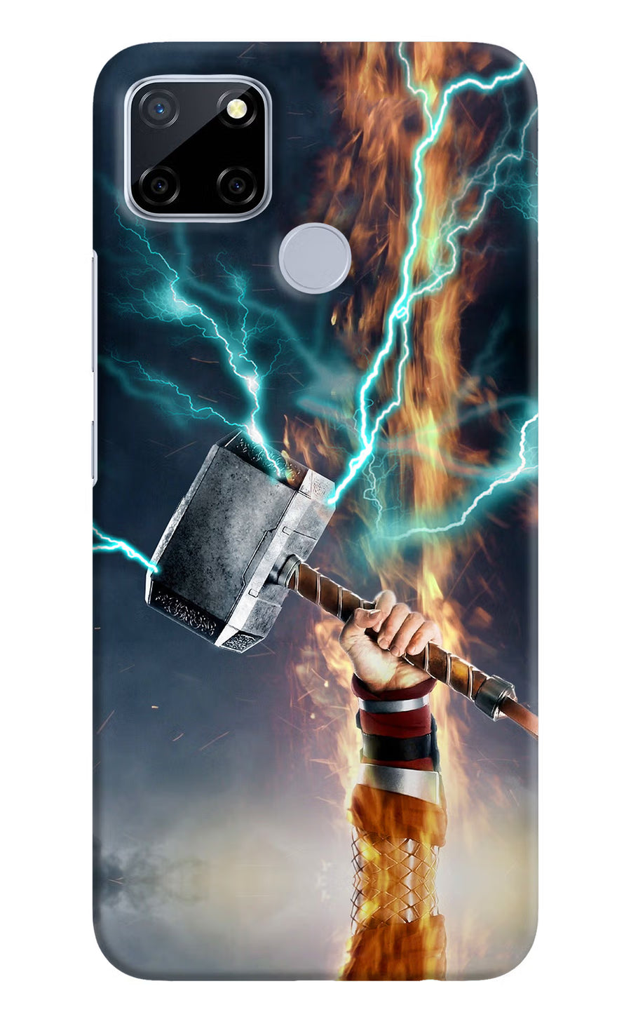 Thor Hammer Mjolnir Realme C12/Narzo 20 Back Cover, Hard case