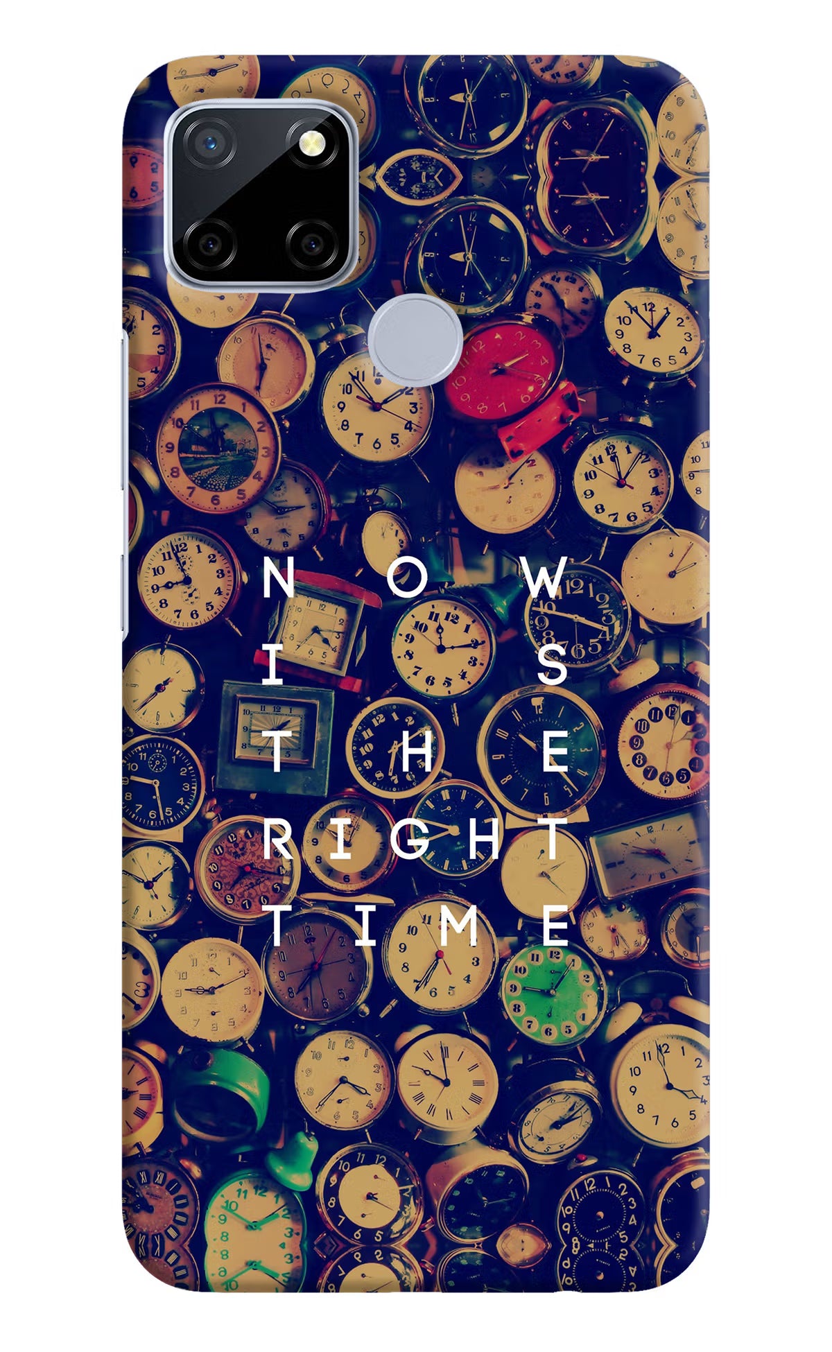 Now is the Right Time Quote Realme C12/Narzo 20 Hard Case Back Cover by Casekaro