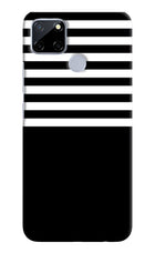Black and White Print Realme C12/Narzo 20 Hard Case Back Cover by Casekaro