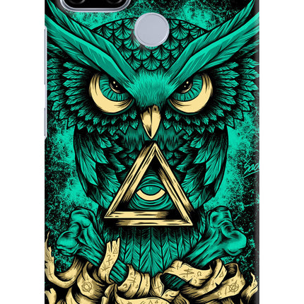 Green Owl Realme C12/Narzo 20 Hard Case Back Cover by Casekaro