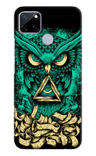 Green Owl Realme C12/Narzo 20 Hard Case Back Cover by Casekaro