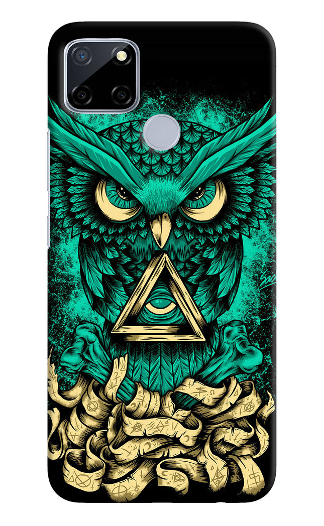 Green Owl Realme C12/Narzo 20 Hard Case Back Cover by Casekaro