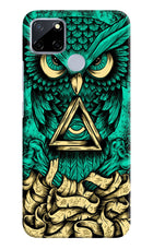 Green Owl Realme C12/Narzo 20 Hard Case Back Cover by Casekaro