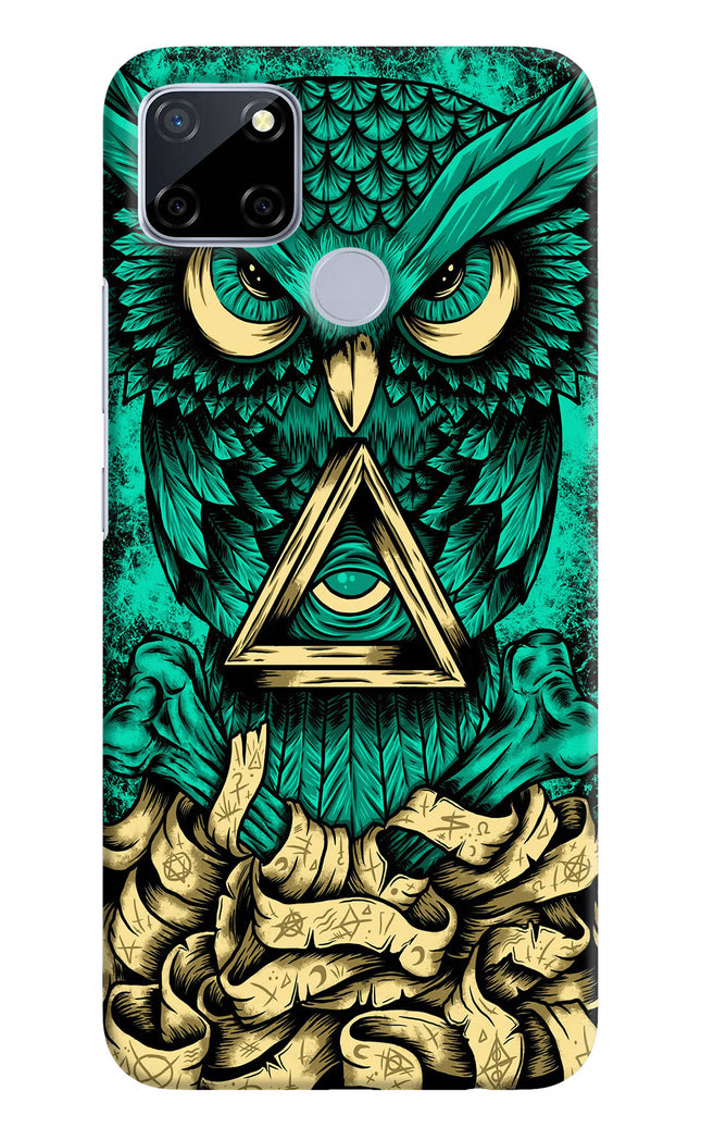 Green Owl Realme C12/Narzo 20 Hard Case Back Cover by Casekaro
