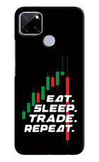 Eat Sleep Trade Repeat Realme C12/Narzo 20 Hard Case Back Cover by Casekaro