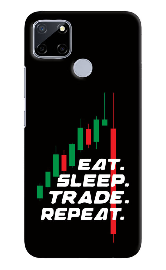Eat Sleep Trade Repeat Realme C12/Narzo 20 Hard Case Back Cover by Casekaro