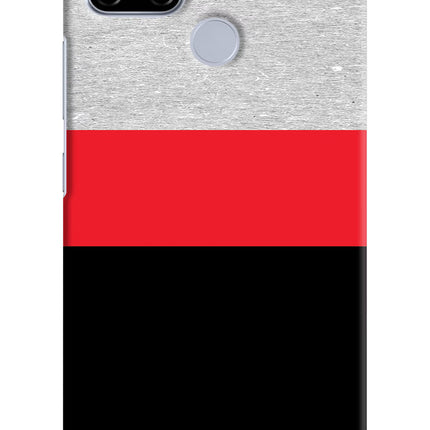 Tri Color Pattern Realme C12/Narzo 20 Hard Case Back Cover by Casekaro