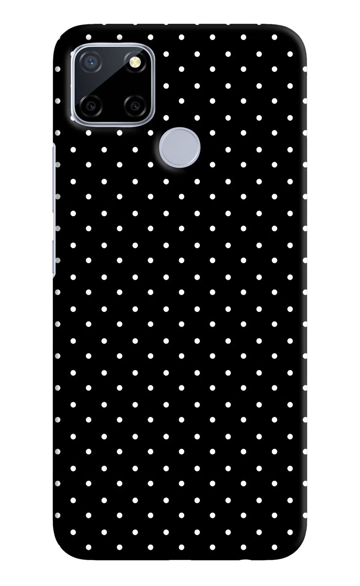 White Dots Realme C12/Narzo 20 Hard Case Back Cover by Casekaro