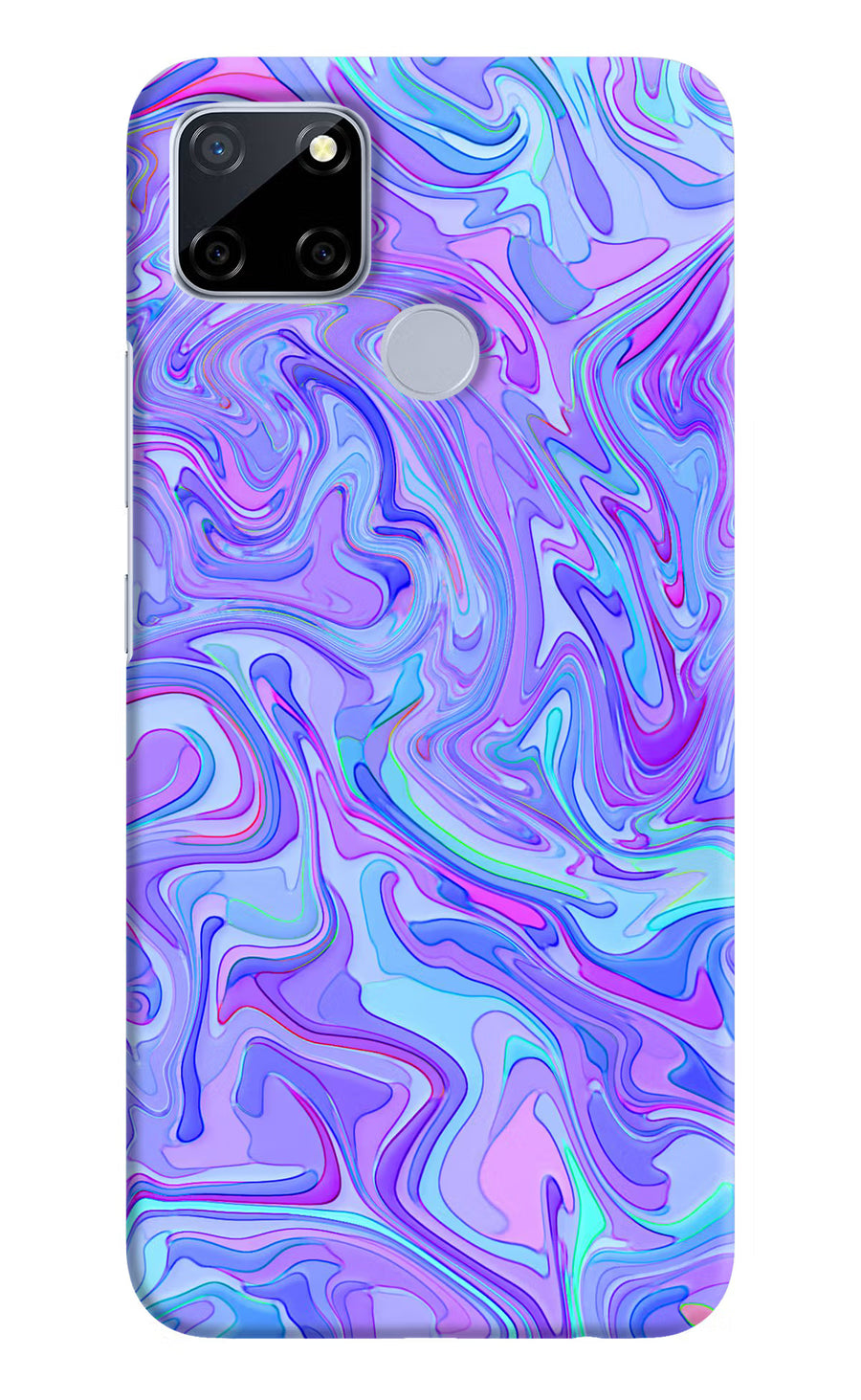 Glitter Realme C12/Narzo 20 Back Cover, Hard case