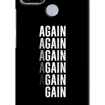 Again Again Gain Realme C12/Narzo 20 Hard Case Back Cover by Casekaro