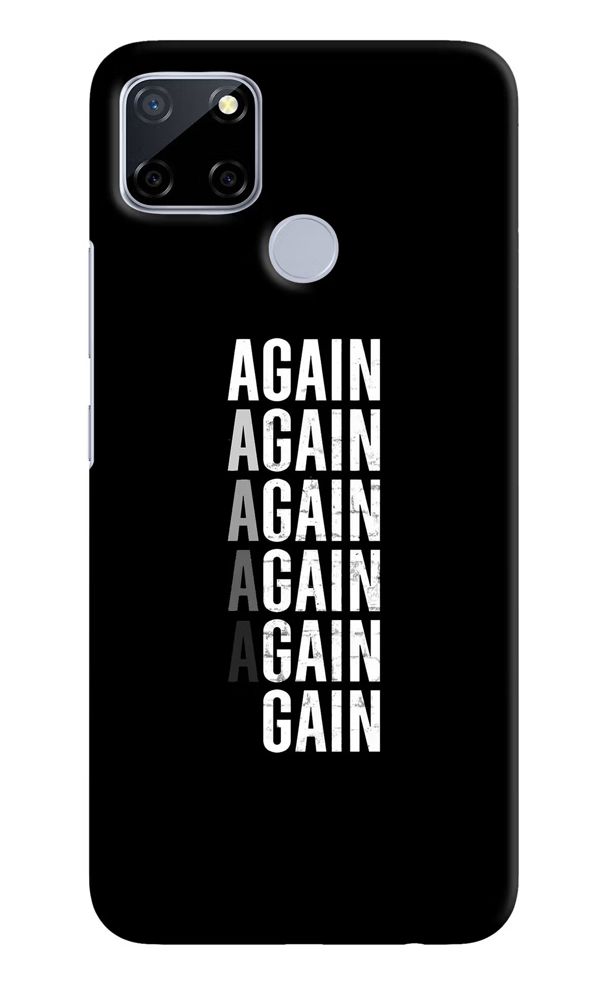 Again Again Gain Realme C12/Narzo 20 Hard Case Back Cover by Casekaro