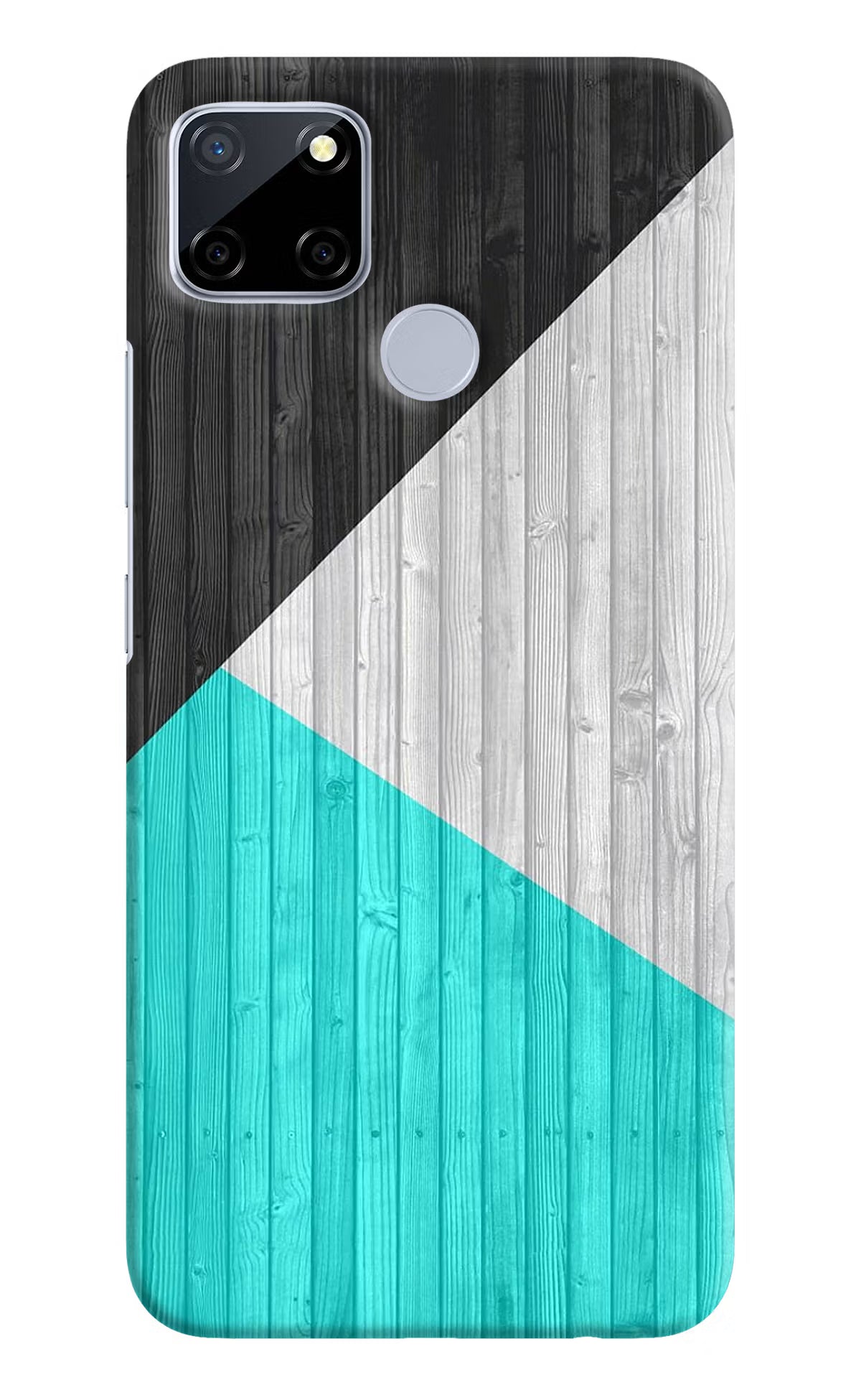 Wooden Abstract Realme C12/Narzo 20 Hard Case Back Cover by Casekaro