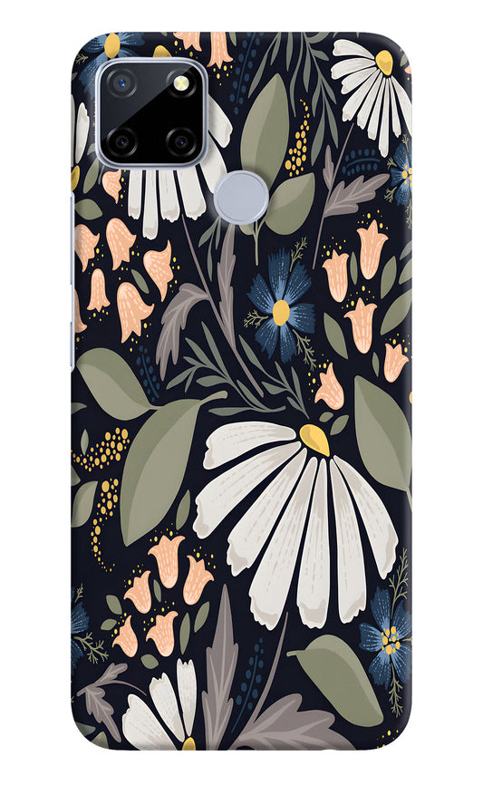 Flowers Art Realme C12/Narzo 20 Hard Case Back Cover by Casekaro
