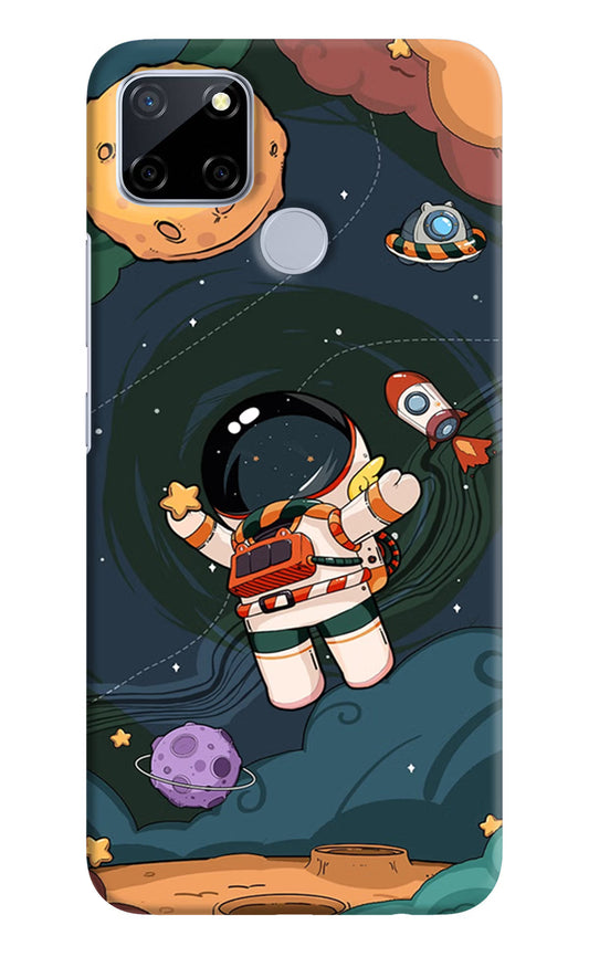 Cartoon Astronaut Realme C12/Narzo 20 Hard Case Back Cover by Casekaro