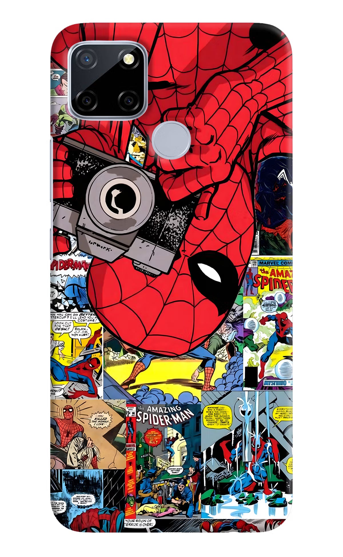 Spider Man Realme C12/Narzo 20 Hard Case Back Cover by Casekaro