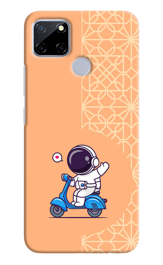 Cute Astronaut Riding Realme C12/Narzo 20 Hard Case Back Cover by Casekaro