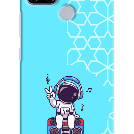 Cute Astronaut Chilling Realme C12/Narzo 20 Hard Case Back Cover by Casekaro