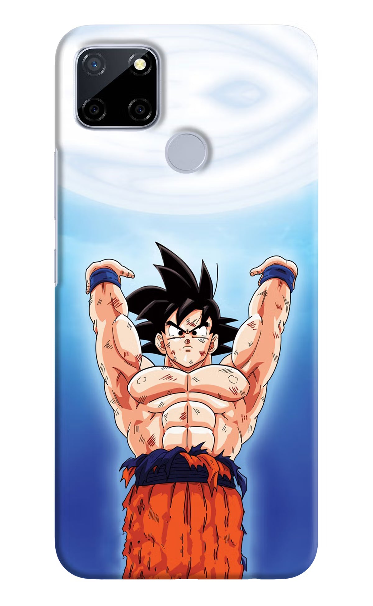 Goku Power Realme C12/Narzo 20 Hard Case Back Cover by Casekaro