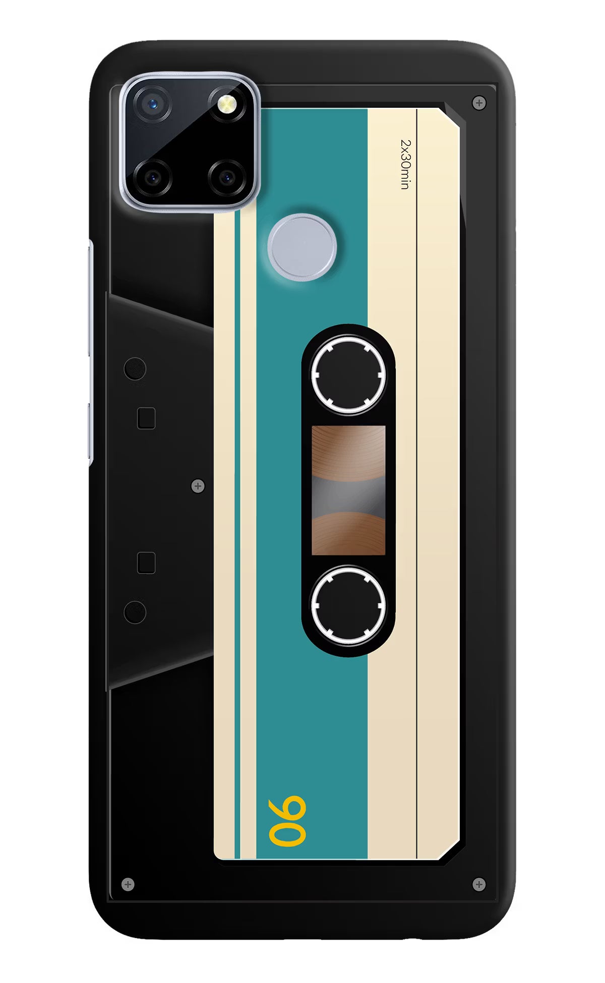 Cassette Realme C12/Narzo 20 Hard Case Back Cover by Casekaro