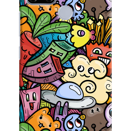 Veggie Doodle Realme C12/Narzo 20 Hard Case Back Cover by Casekaro