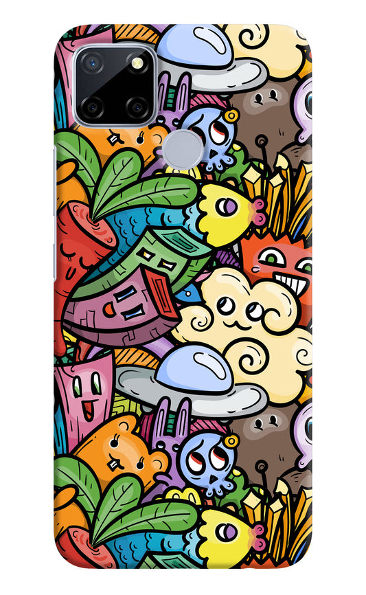 Veggie Doodle Realme C12/Narzo 20 Hard Case Back Cover by Casekaro