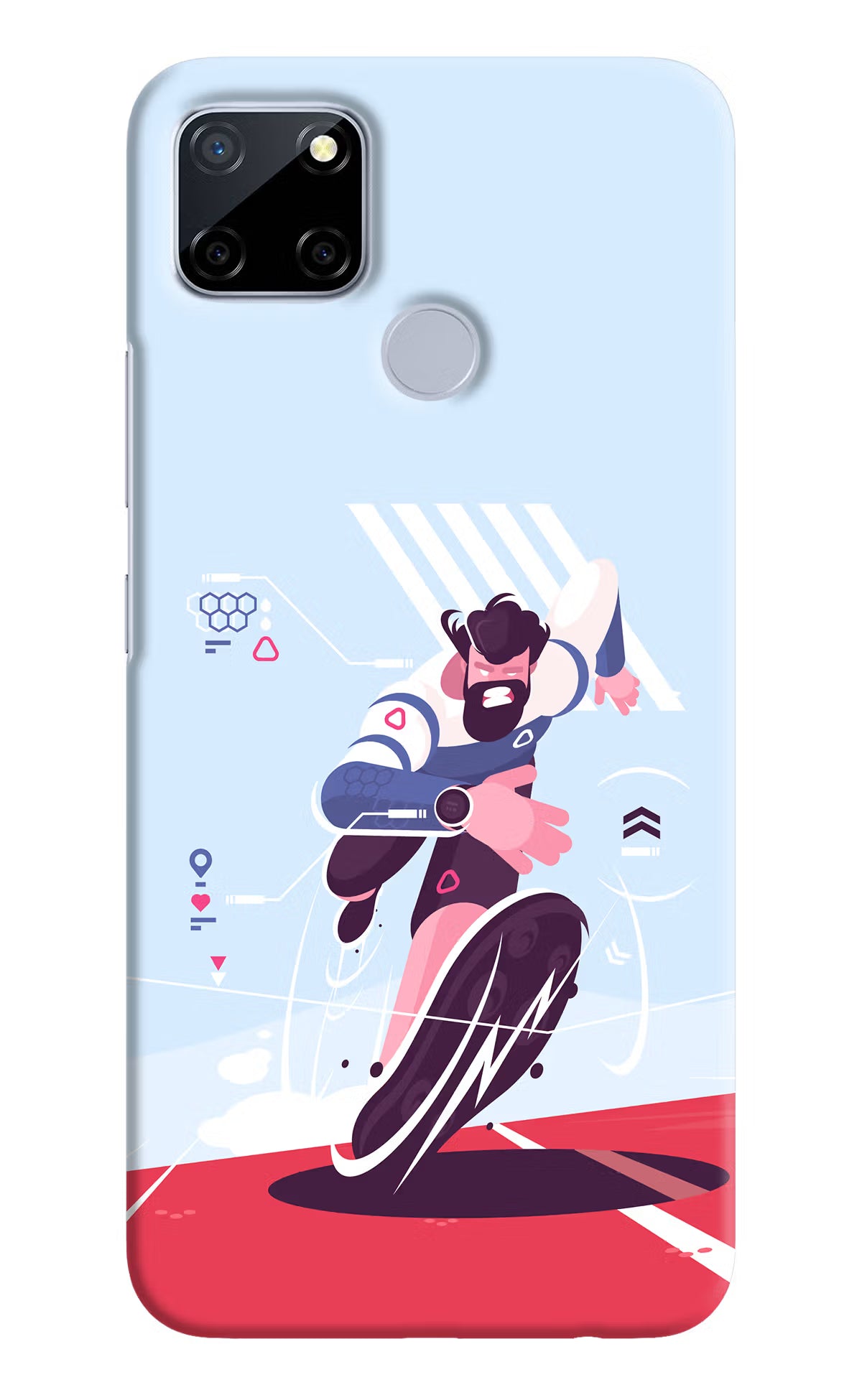 Run Pro Realme C12/Narzo 20 Hard Case Back Cover by Casekaro