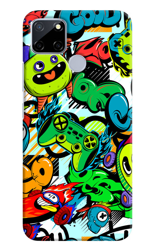 Game Doodle Realme C12/Narzo 20 Hard Case Back Cover by Casekaro