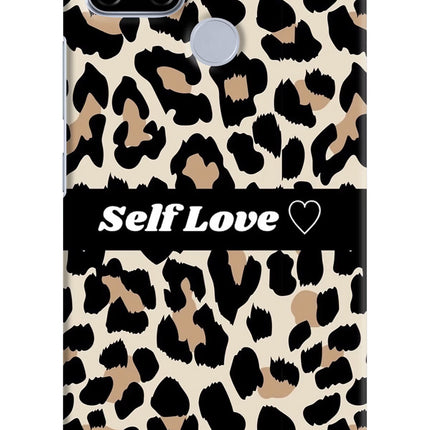Leopard Print Self Love Realme C12/Narzo 20 Hard Case Back Cover by Casekaro