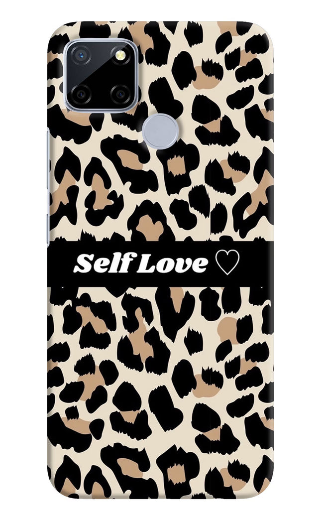 Leopard Print Self Love Realme C12/Narzo 20 Hard Case Back Cover by Casekaro