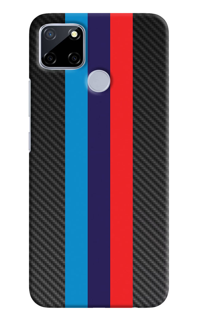 BMW Stripes Pattern Realme C12/Narzo 20 Hard Case Back Cover by Casekaro
